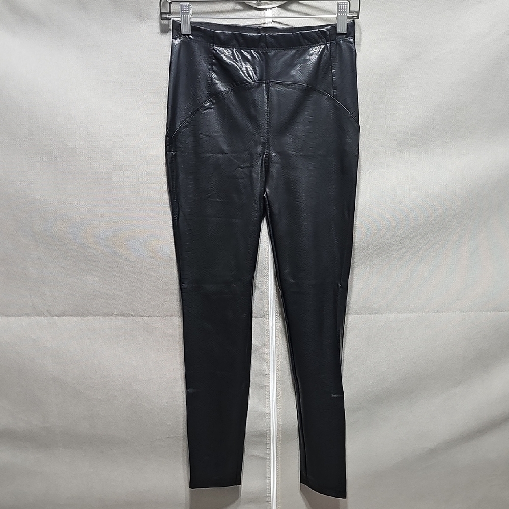 Flamingo Black Faux Leather Pants